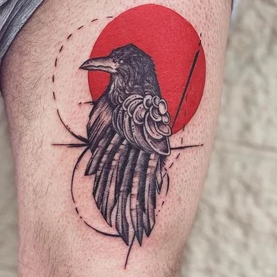 🐺🔥 Wolf and Flame 🔥🐺 tattoo 049