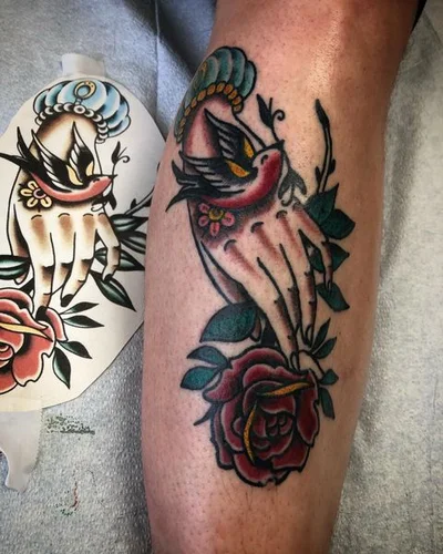 🐺🔥 Wolf and Flame 🔥🐺 tattoo 050