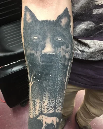 Wolf Mike Jaggers tattoo 038