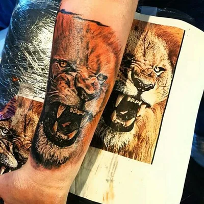 Viktor Nina Wolf tattoo 001