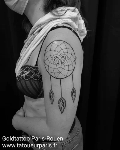 Xavier Gold tattoo 024