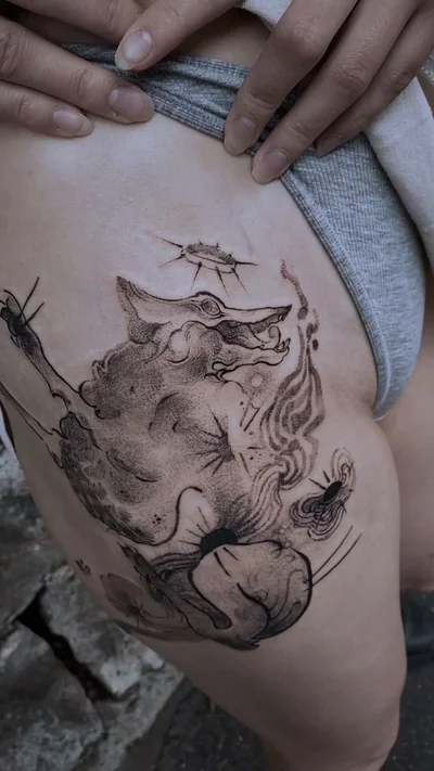 Yumi虎 tattoo 016