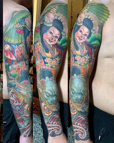 JiZhidiao Yung tattoo tattoo 048